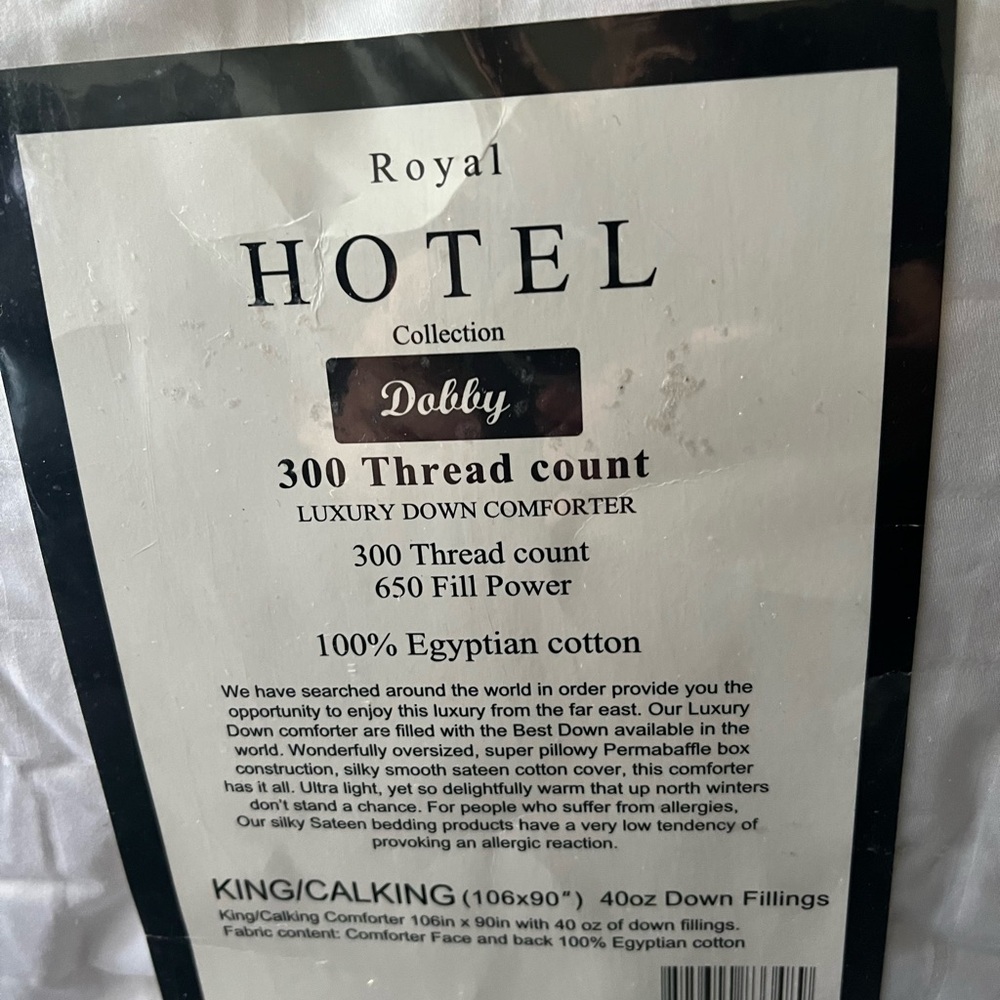 - Royal hotel down comforter king